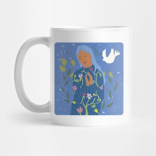 Blue Madonna Mug